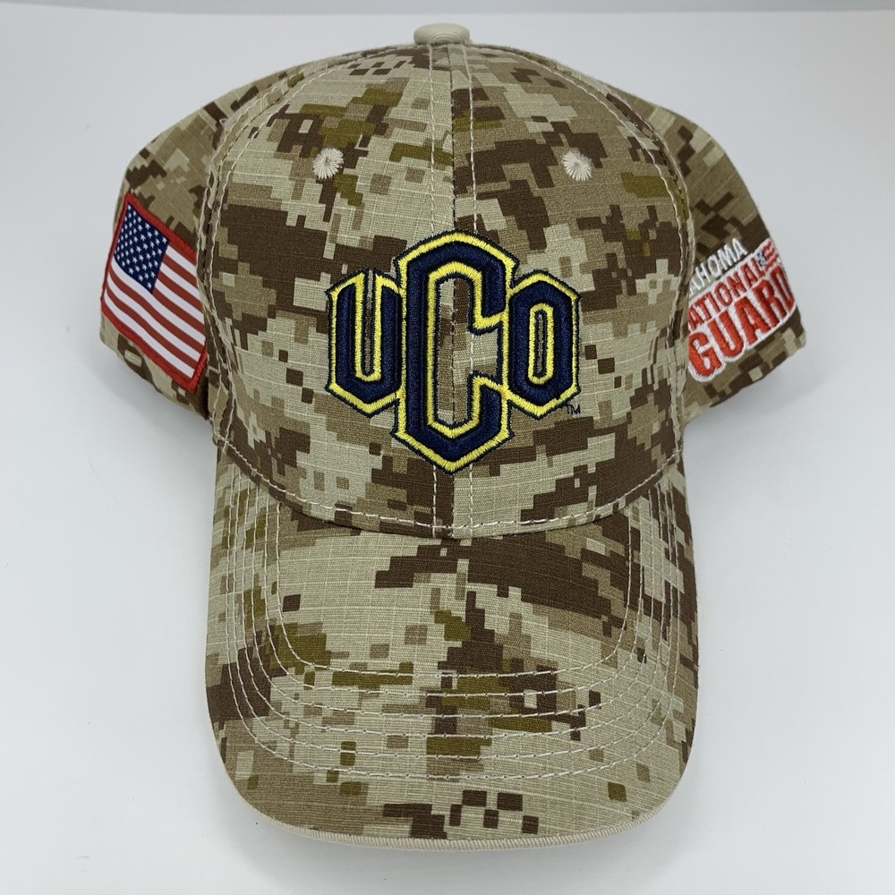 UCO ARMY ROTC Hat Digital Camo Central Oklahoma National Guard Flag Baseball Cap